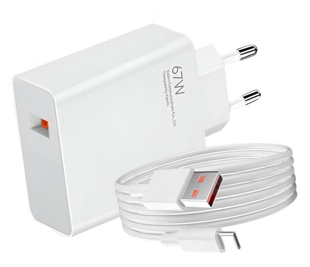 XIAOMI Ładowarka sieciowa 67W HyperCharge Combo TypeA 60043 - 1335641 - zdjęcie